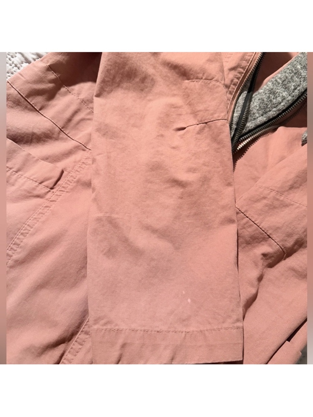 LE3NO Dusty Mauve Hooded Utility Jacket - Picture 4 of 6